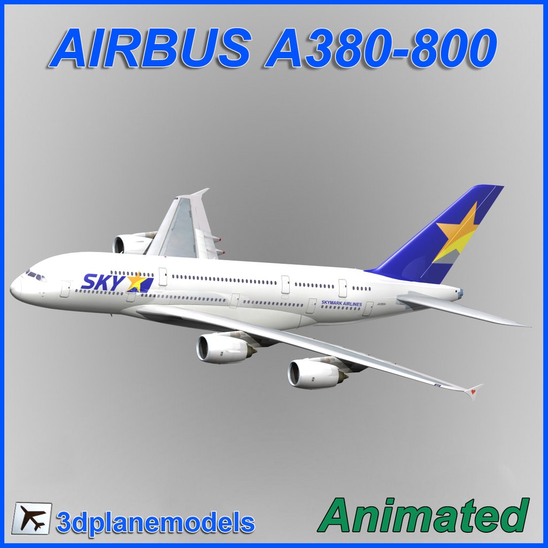 Airbus A380-800 3d Model