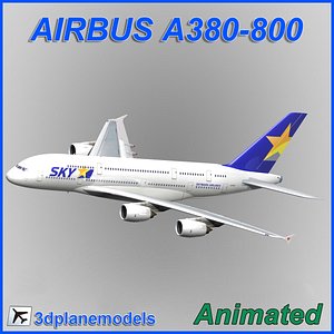 airbus a380-800 3d model
