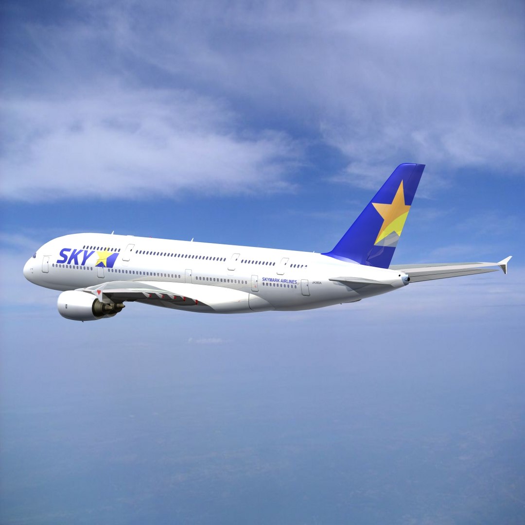Airbus A380-800 3d Model
