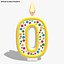 number candle 0 flame 3ds