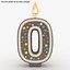 number candle 0 flame 3ds