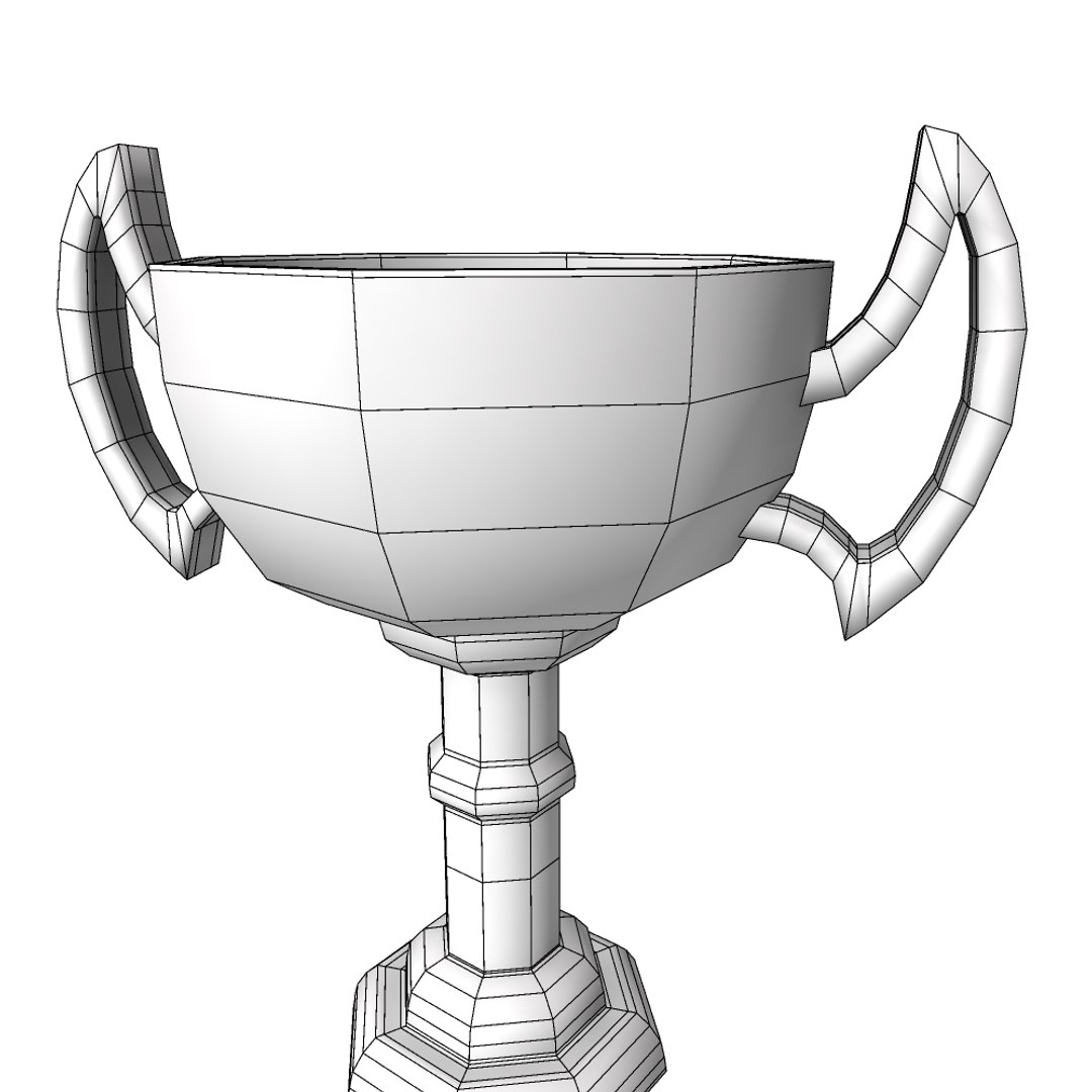 awards trophies 3d model