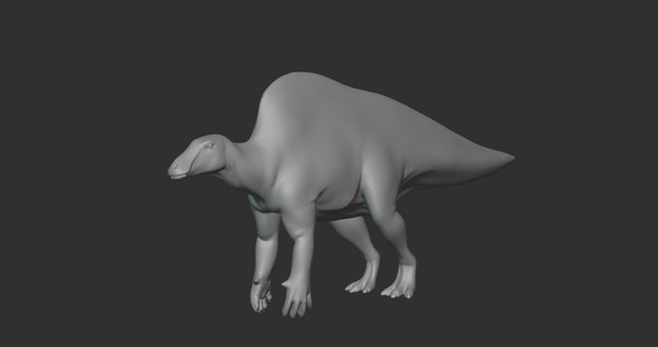 modelo 3d Ouranosaurus Basemesh Low Poly - TurboSquid 1994706