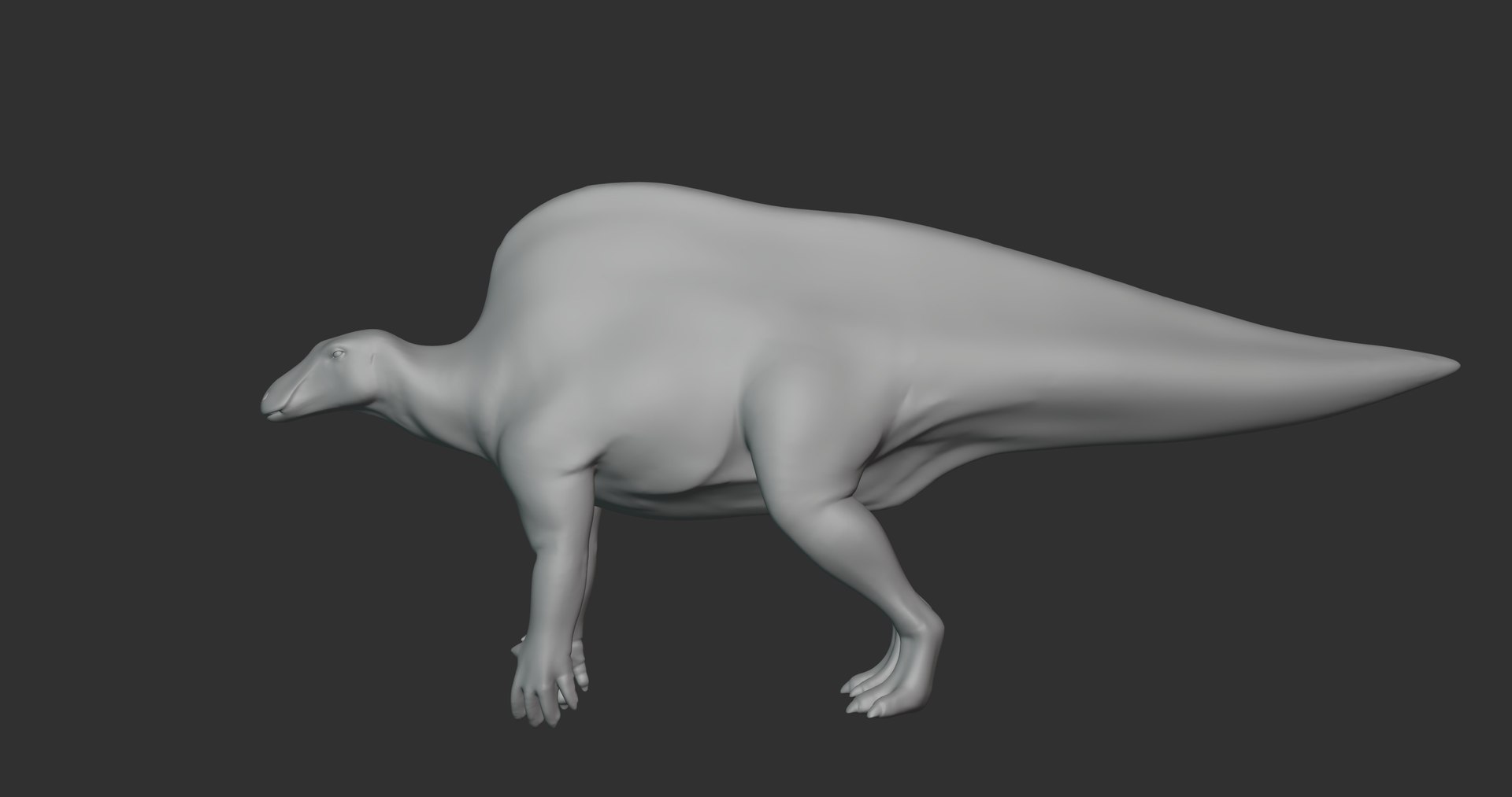 3D Ouranosaurus Basemesh Low Poly - TurboSquid 1994706