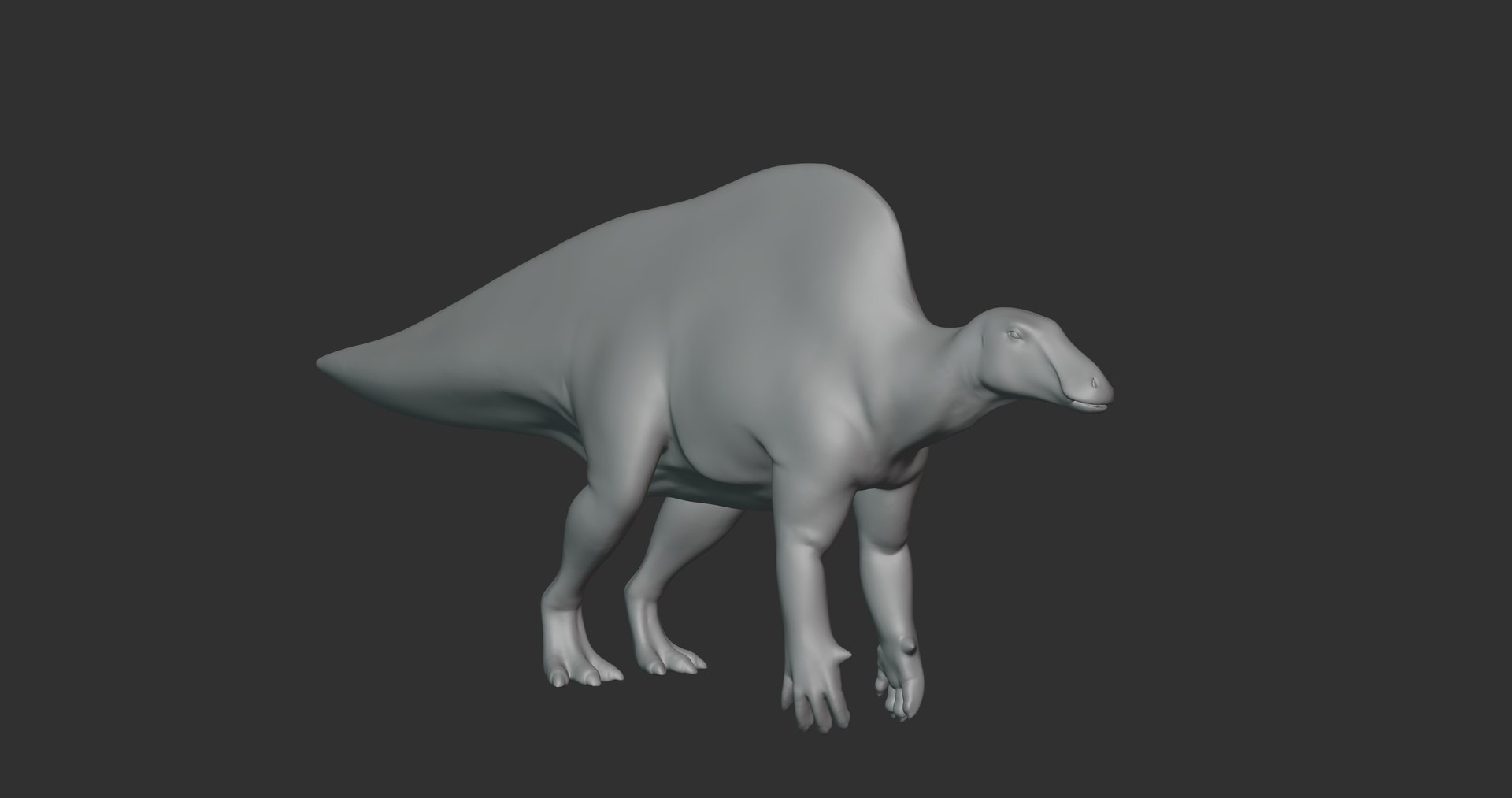 3D Ouranosaurus Basemesh Low Poly - TurboSquid 1994706
