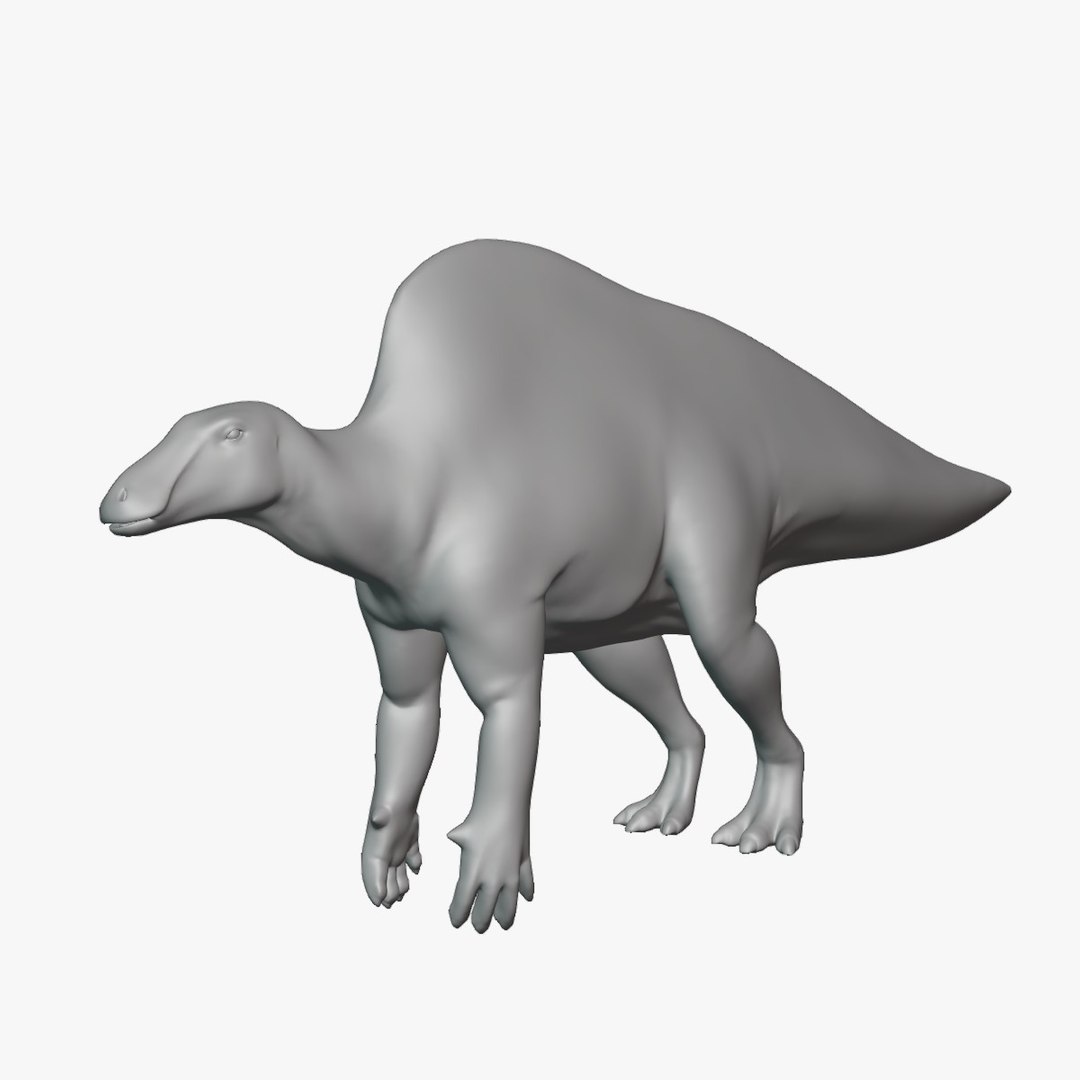 3D Ouranosaurus Basemesh Low Poly - TurboSquid 1994706