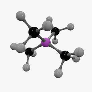 Tetramethylsilane Molecule 3D model