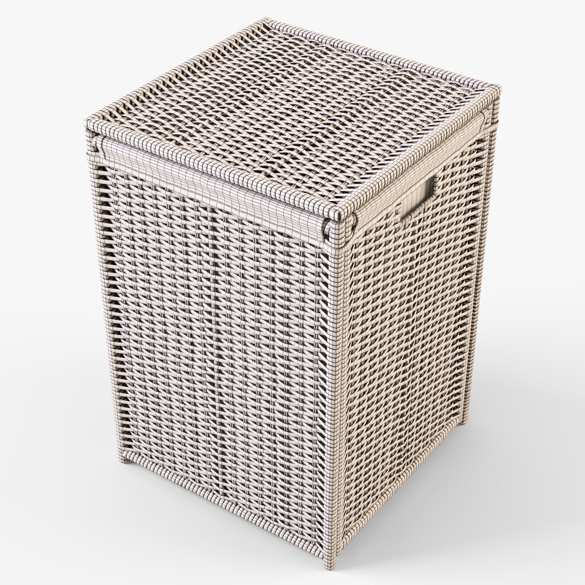 laundry basket ikea branas 3d model