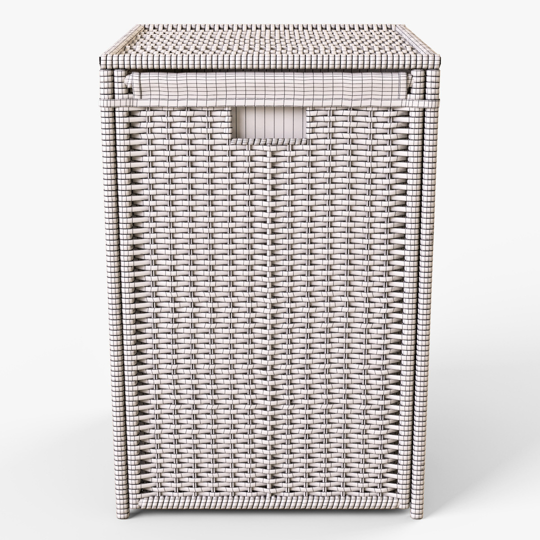 laundry basket ikea branas 3d model
