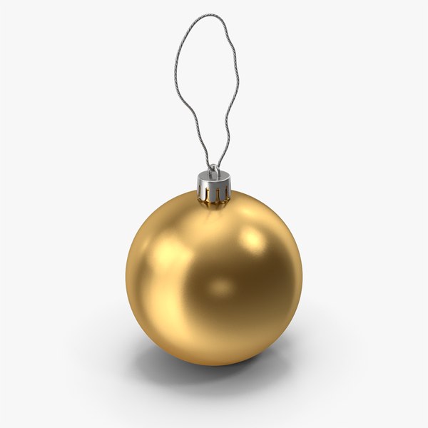 Gold Christmas Ornament 3D model
