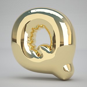 Q Balloon Gold 3D model