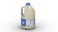 Supermarkt-Milchflasche 03 Low Poly PBR realistisch