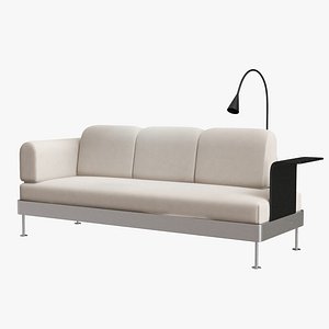 ikea delaktig 3-seat sofa interior 3D model