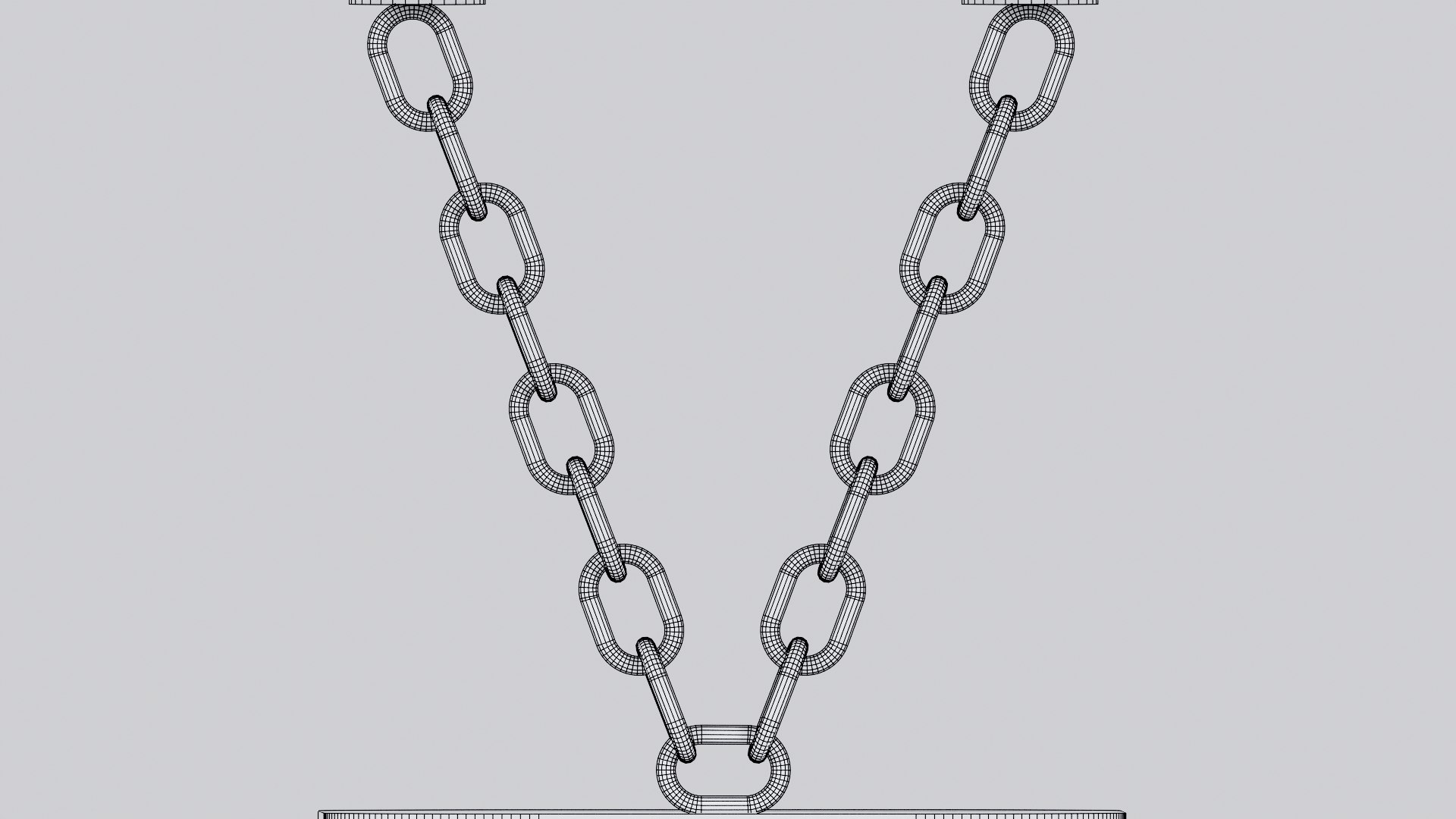 3D Alphabet V Silver Chain Candleholder 3D Model True PBR Renders Zero ...
