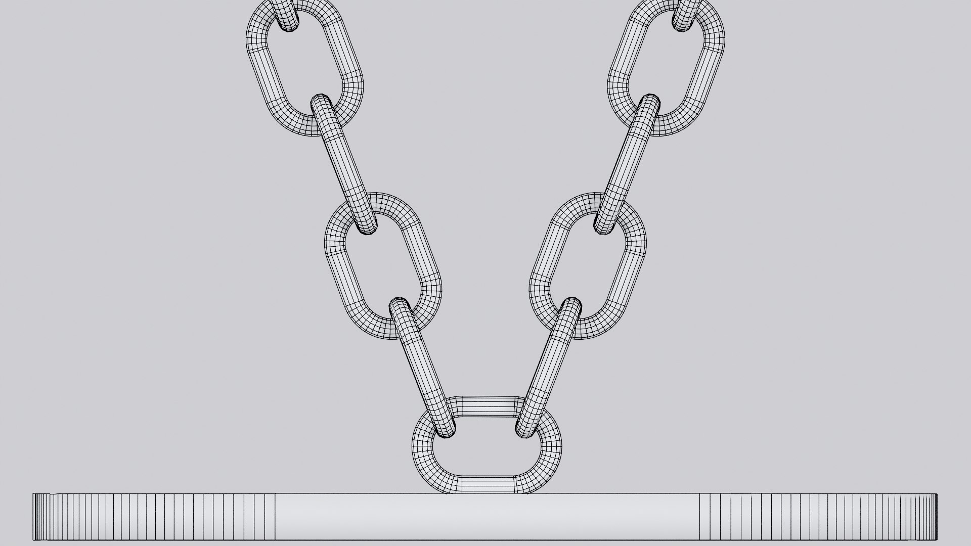 3D Alphabet V Silver Chain Candleholder 3D Model True PBR Renders Zero ...