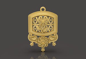 3D Designer Matt Pendant - 0100