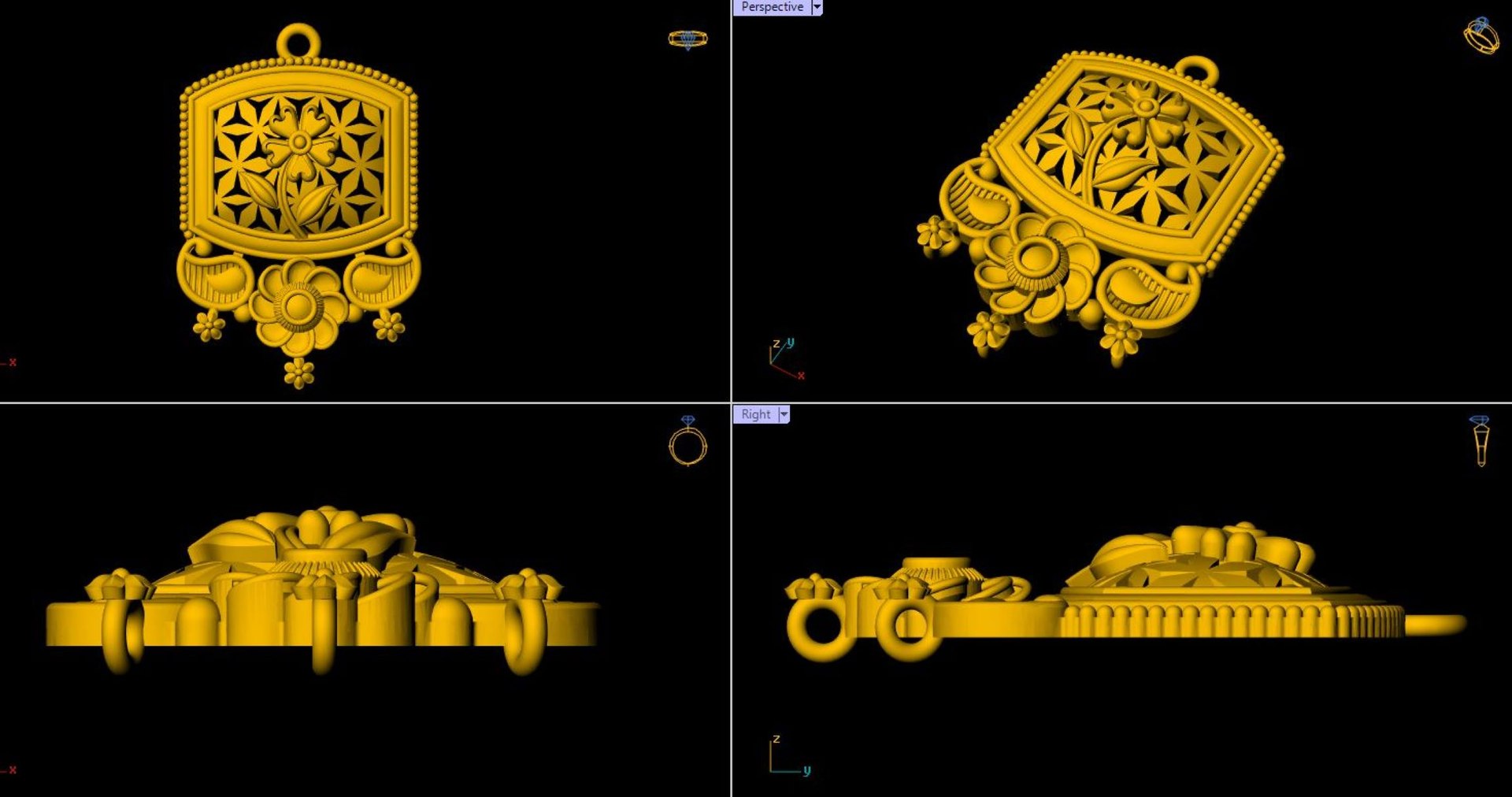 3D Designer Matt Pendant - 0100 - TurboSquid 2397718