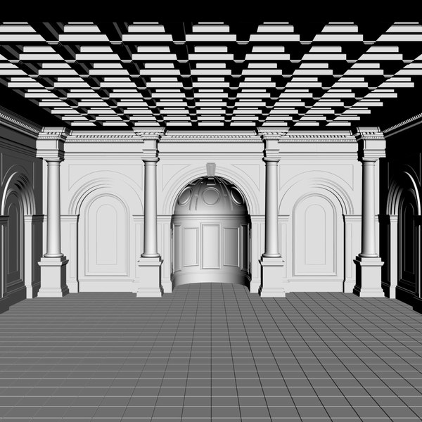 modelo 3d Hall D - TurboSquid 1303292