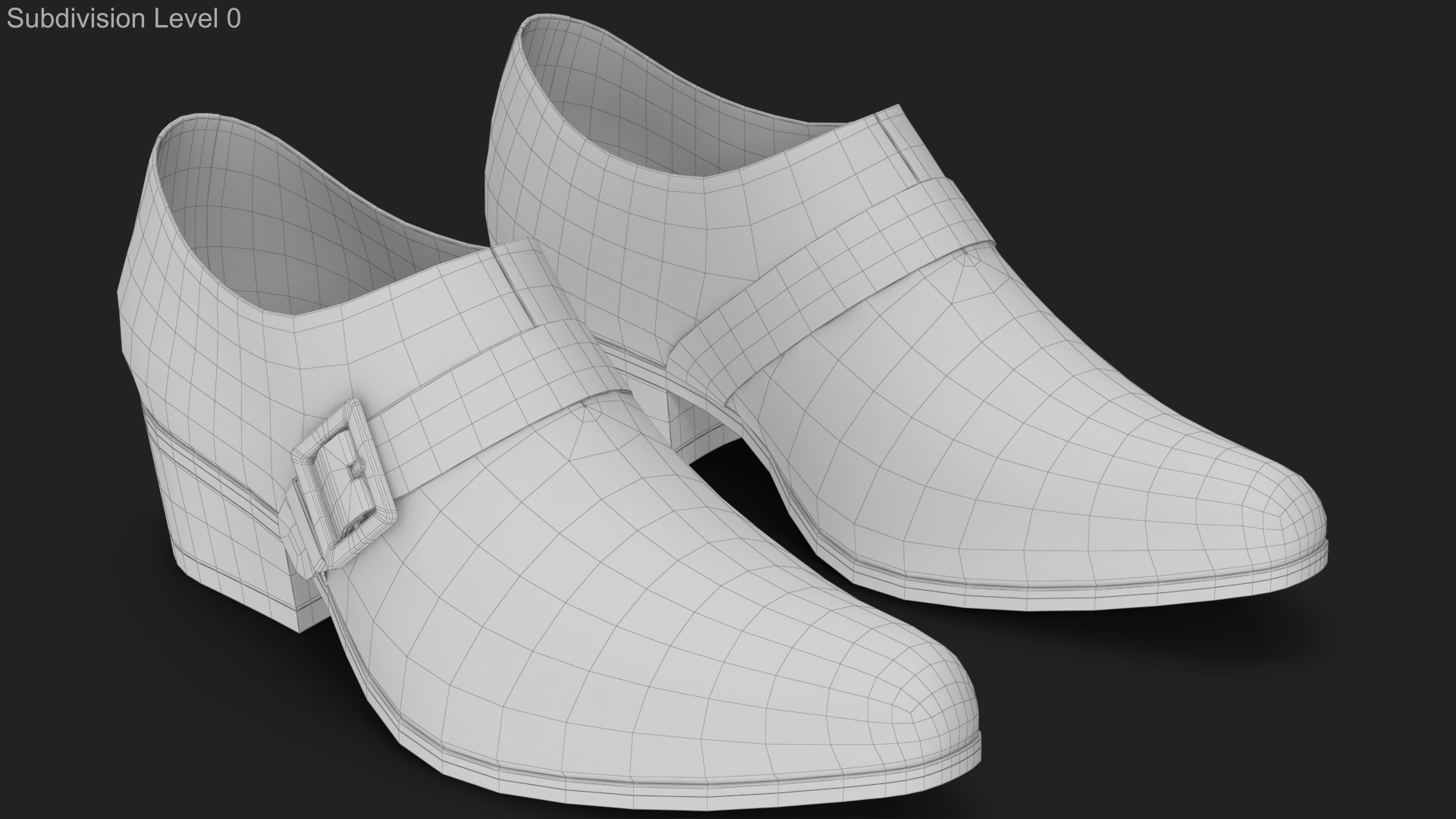 Shoes with Buckle 3 3D https://p.turbosquid.com/ts-thumb/bR/ZX8WlA/1S/wireframe_00/jpg/1645083064/1920x1080/fit_q87/a32336eda369d8c78e9732369a8f579886d2edca/wireframe_00.jpg