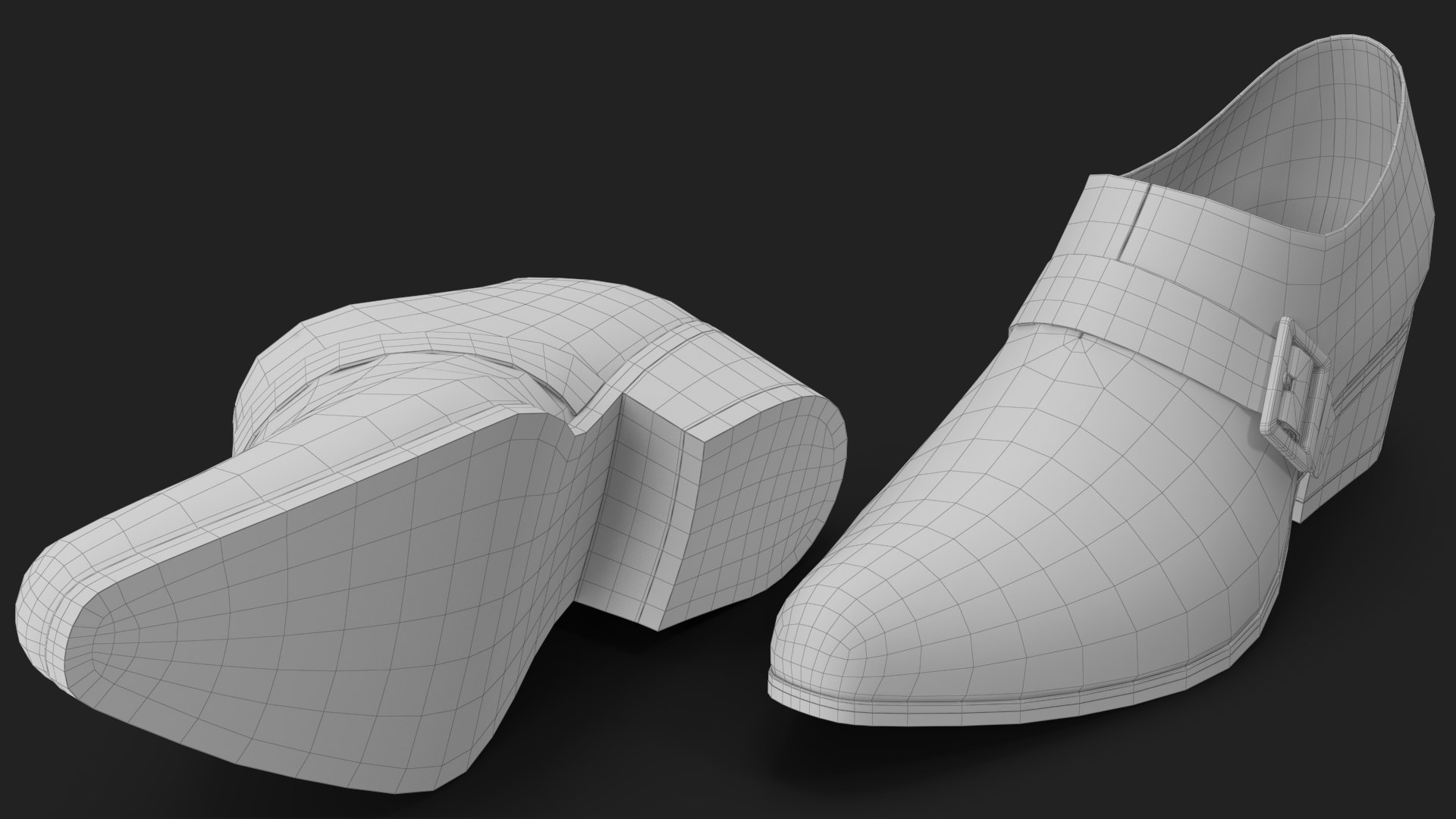 Shoes with Buckle 3 3D https://p.turbosquid.com/ts-thumb/bR/ZX8WlA/pQ/wireframe_07/jpg/1645083075/1920x1080/fit_q87/5476008feb75d0bb5127a5ba3cf6e23fc61857bf/wireframe_07.jpg