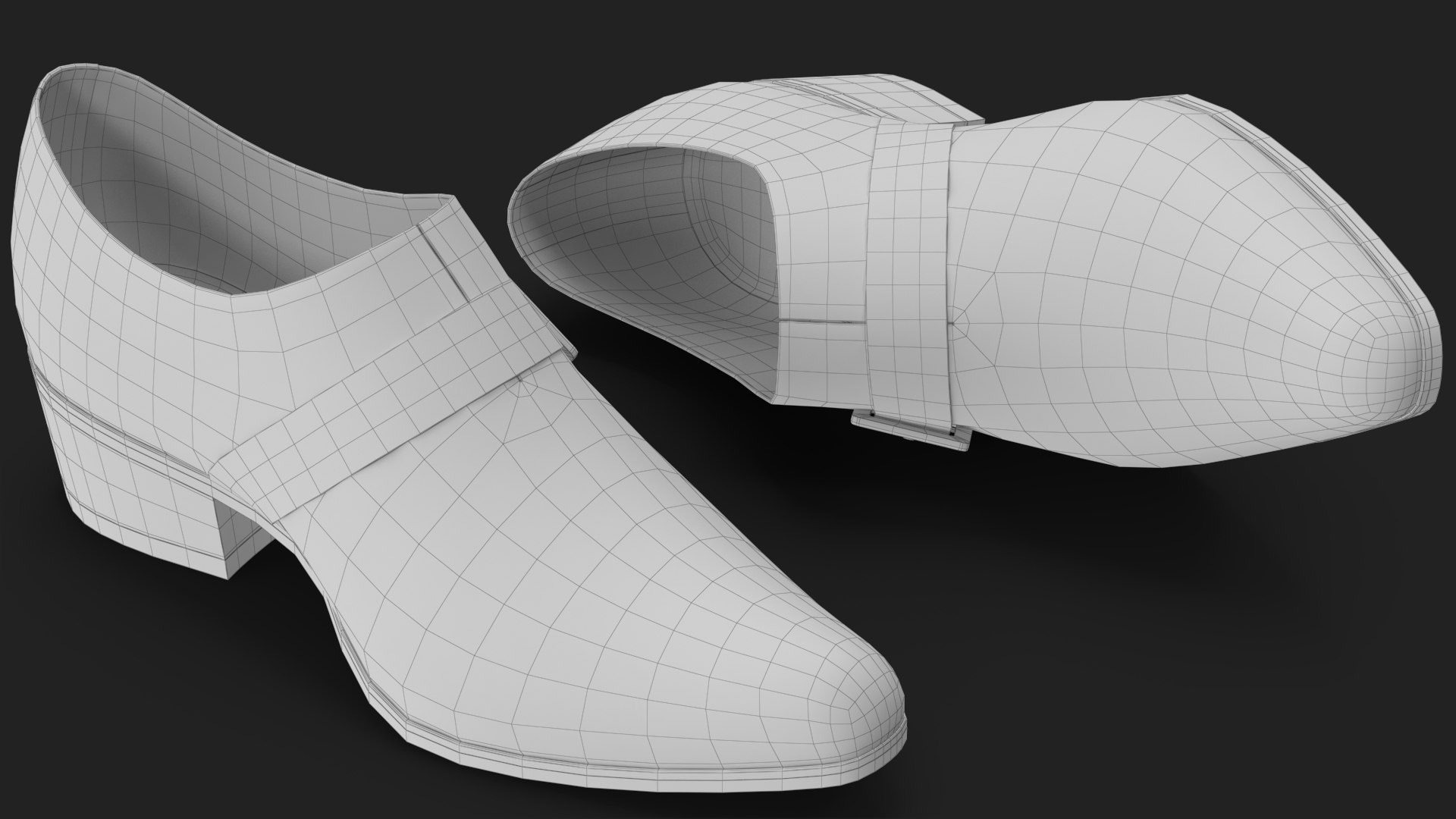 Shoes with Buckle 3 3D https://p.turbosquid.com/ts-thumb/bR/ZX8WlA/tA/wireframe_08/jpg/1645083088/1920x1080/fit_q87/0900ba4f8f2179b5f09e20dfbc08c00f4563e965/wireframe_08.jpg