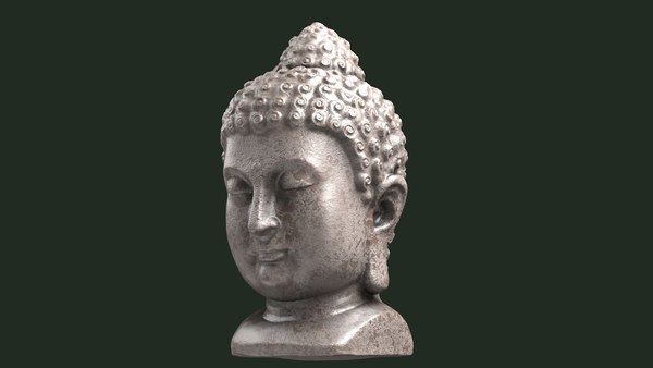 バスト彫刻像仏陀仏陀仏教瞑想顔頭3Dモデル - TurboSquid 1903453