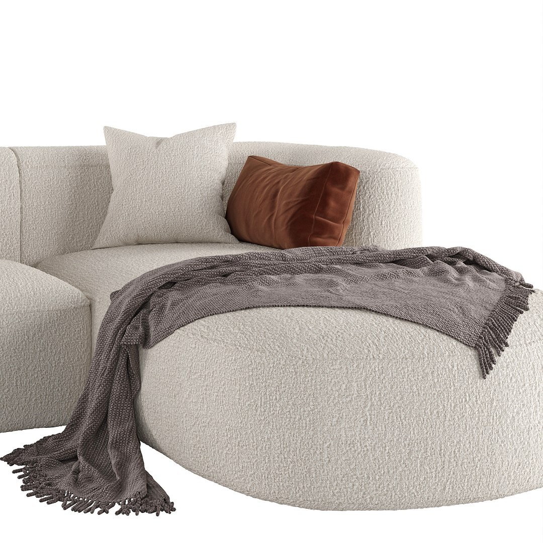 Mellow Sectional Sofa By Acanva 3D Model - TurboSquid 2059739