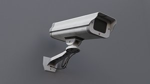 Retro CCTV Camera 4K and 2K 3D model