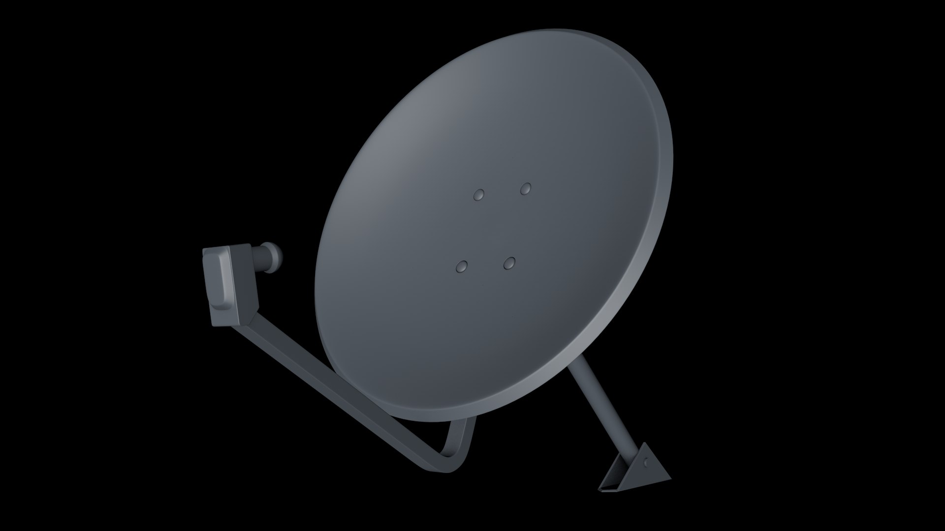 3d satellite dish model