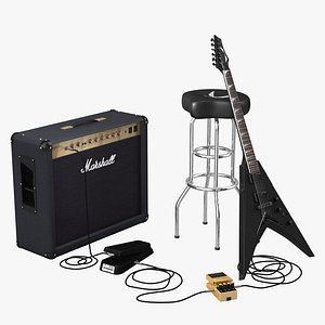 maya heavy metal guitar