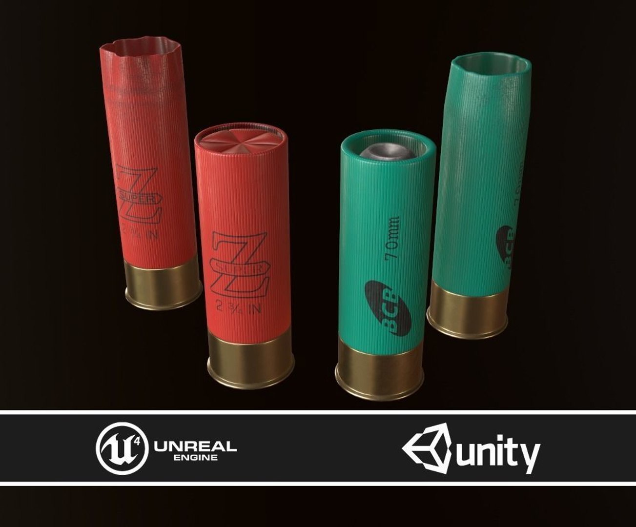 3D 12ga Shotgun Shells - TurboSquid 1900929