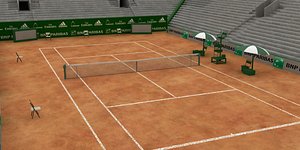 3d tennis arena model