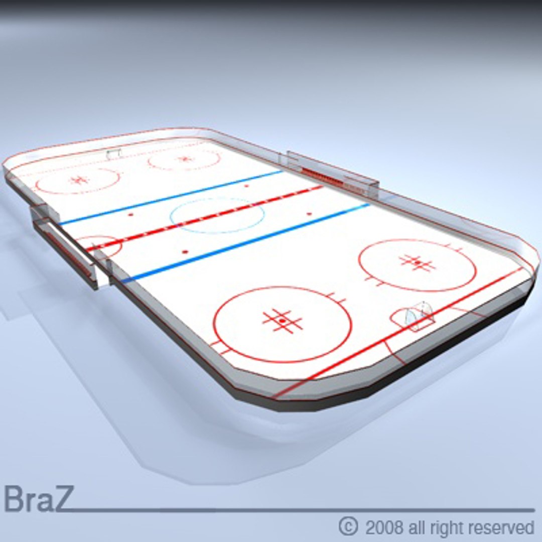 3dsmax hockey field