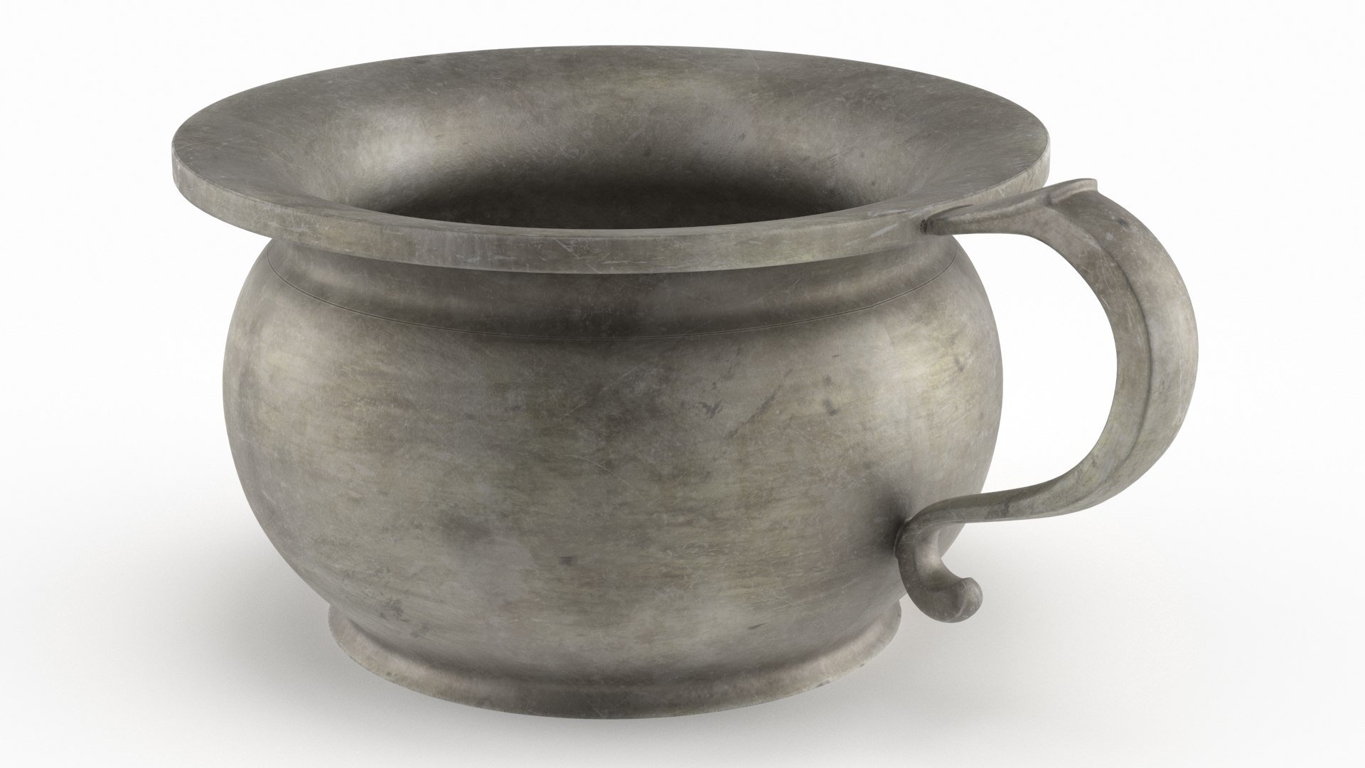 Antique Steel Pot 3D model preview