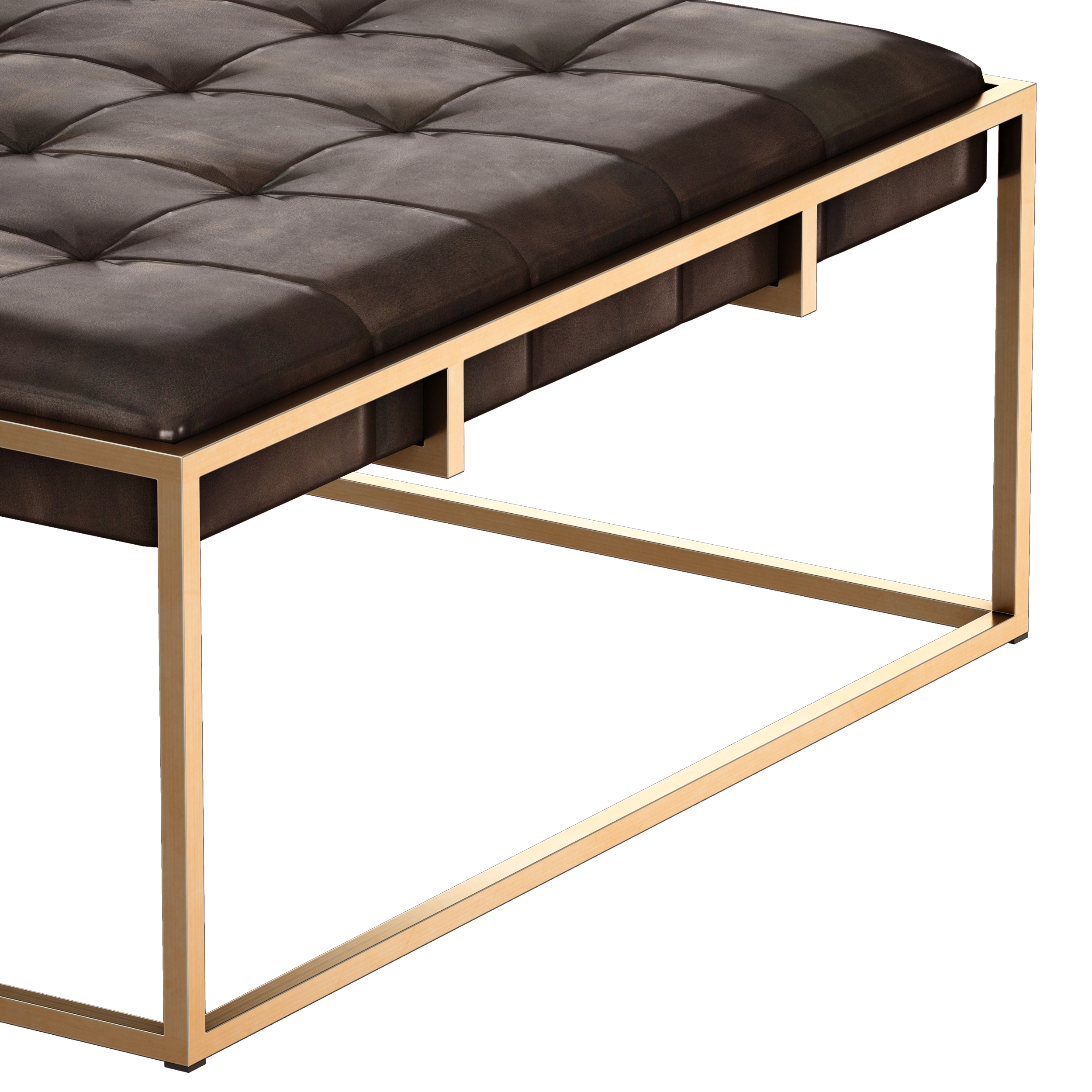 3D leather coffee table square TurboSquid 1660253