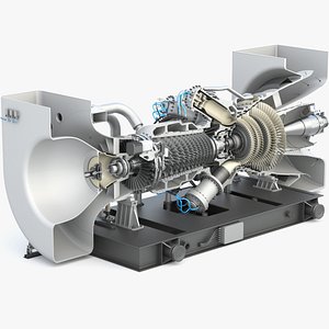 3D Gas Turbine model