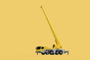 OUTRIGGER TRUCK TELESCOPIC MOBILE CRANE ARM JIB LTM1070 LTM-1070 3D