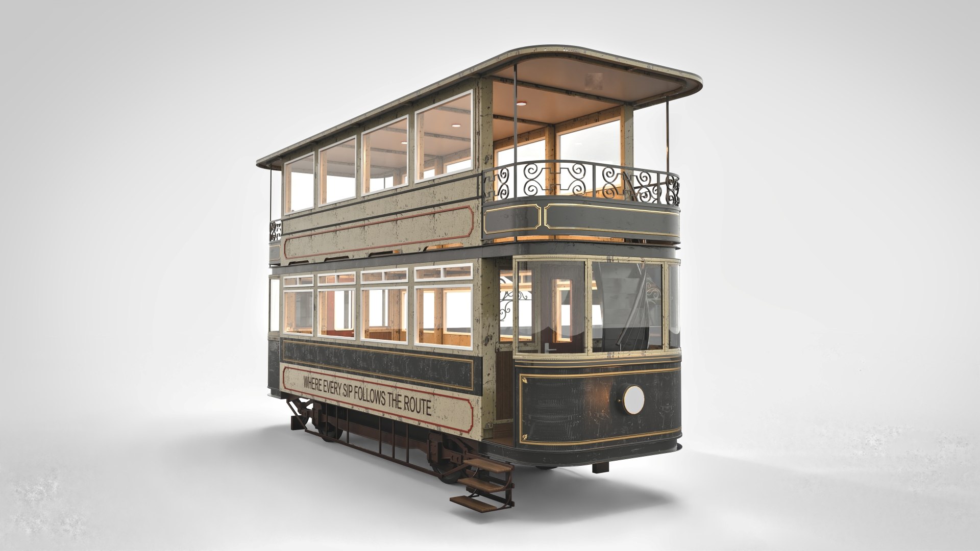 3D Vintage Double Deck Tram Cafe https://p.turbosquid.com/ts-thumb/bR/yf3Bi5/LD/vintagedoubledecktramcafeview6/jpg/1782276325/1920x1080/fit_q87/e97b30e7becbc536b64cd386036ebaeb383eb48e/vintagedoubledecktramcafeview6.jpg