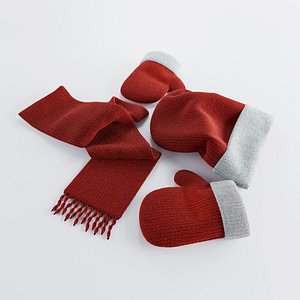 Winter accessories red