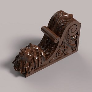 carved corbel cnc 3D