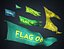 3D 20 Fully Loop Animated Flags model