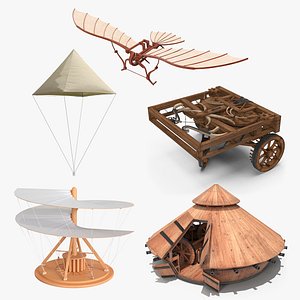 3D Leonardo da Vinci Vehicles Collection 4