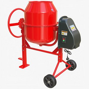 3D ConcreteMixer 01 h