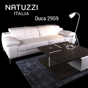 sofa natuzzi duca 2959 3D model