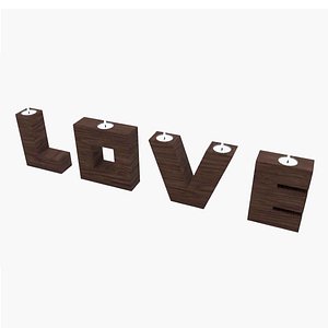 3D dear candle light model