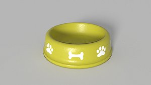 3d model of dog bowl