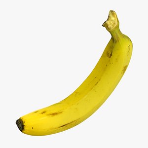 3D model banana fruit food