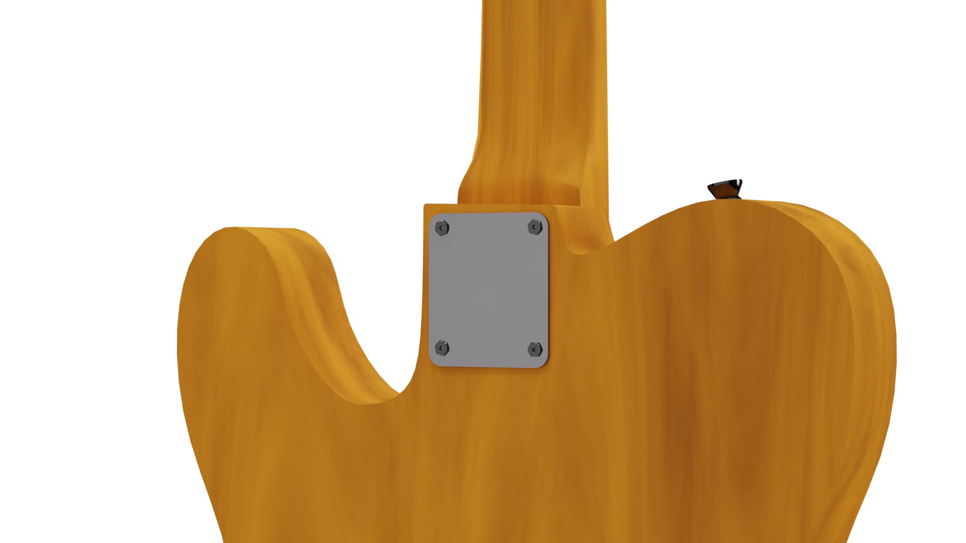 Telecaster Guitar Vintage Blonde Model - TurboSquid 2100628