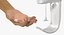 Touch Free Dispenser Generic with Hand Rigged 3D Model
