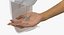 Touch Free Dispenser Generic with Hand Rigged 3D Model